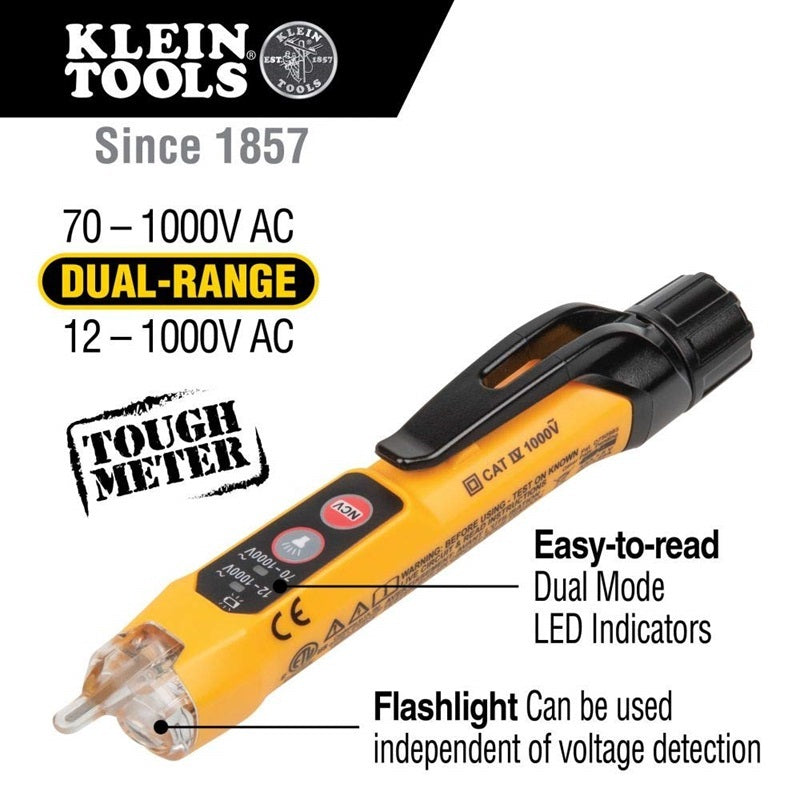 Klein Tools NCVT3PKIT Electrical Test Kit with Flashlight