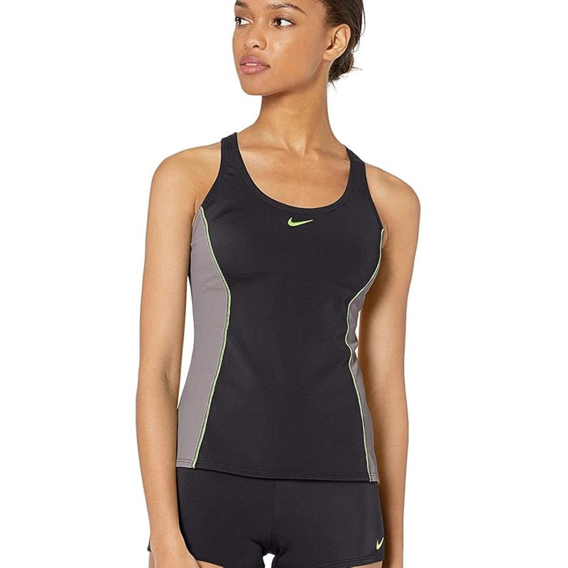 Nike Women's Standard Color Surge Powerback Tankini Swimsuit Set