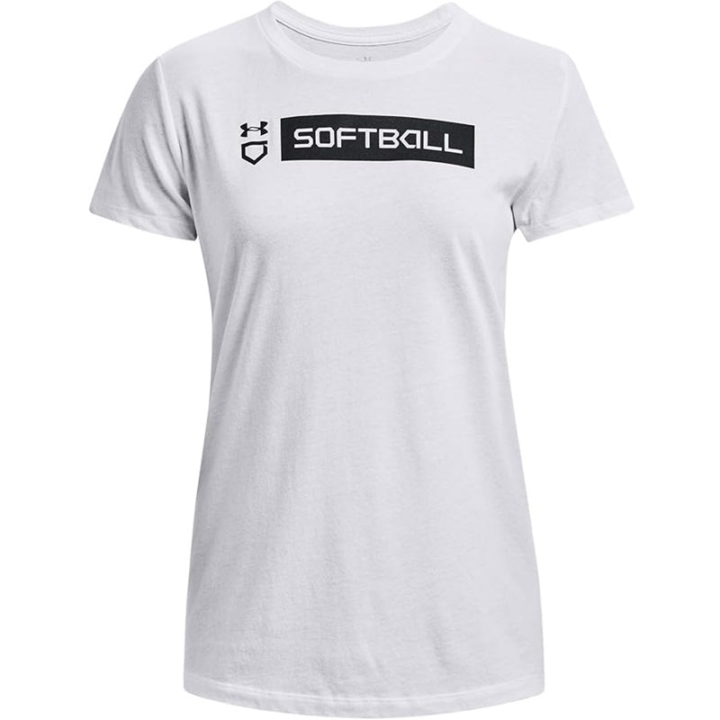 Under Armour Womens Softball Bar Short Sleeve T-Shirt