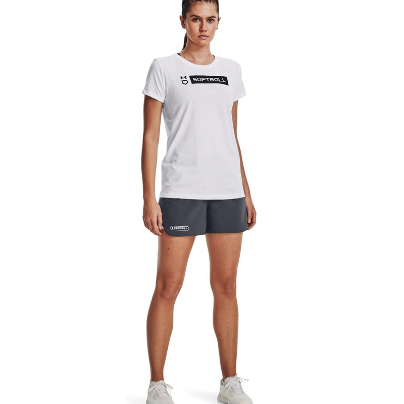 Under Armour Womens Softball Bar Short Sleeve T-Shirt