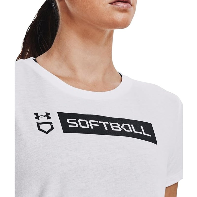 Under Armour Womens Softball Bar Short Sleeve T-Shirt