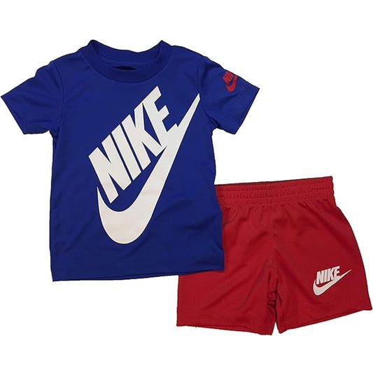 Nike Baby Short Sleeve Logo Graphic T-Shirt & Shorts Two-Piece Set (Toddler)