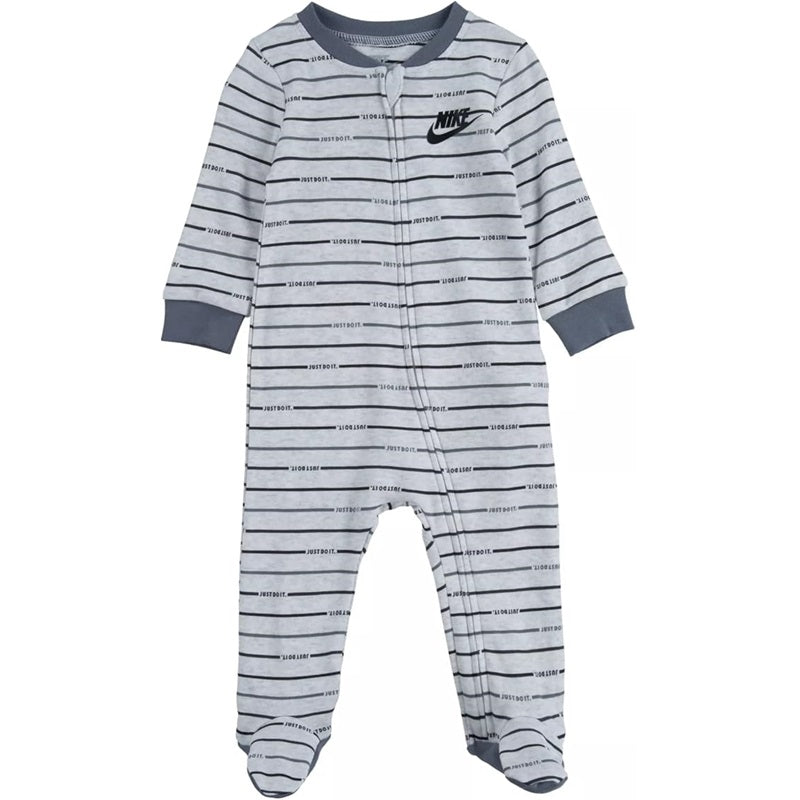 Nike Baby Boy All Over Print Full Zip Footed Coverall - Size 3 Months