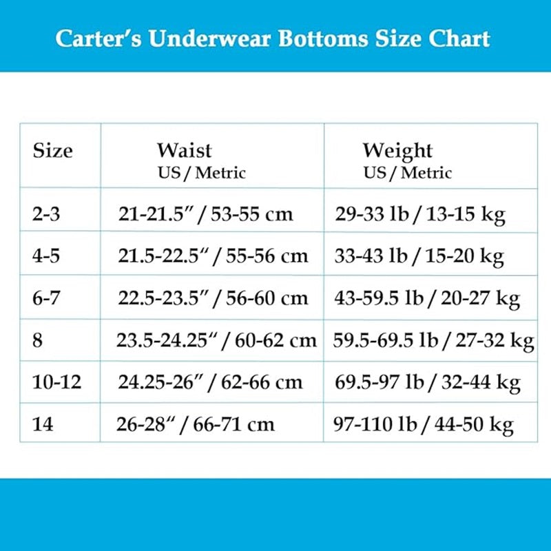 Carter's Boys 7 Pack Briefs - Size 2-3T