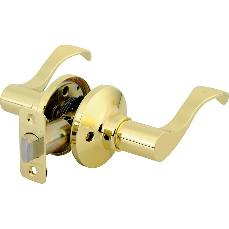 BRINKS Wave Non-Locking Interior Door Handle, Polished Brass