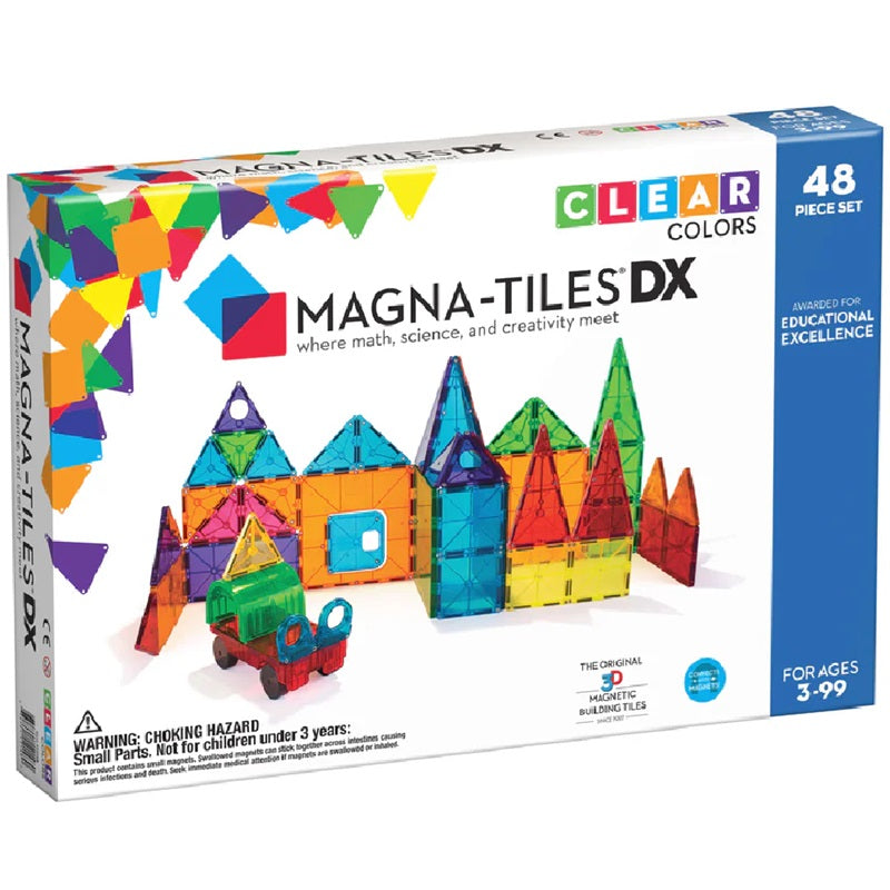 MAGNA-TILES DX 48-Piece Magnetic Construction Set