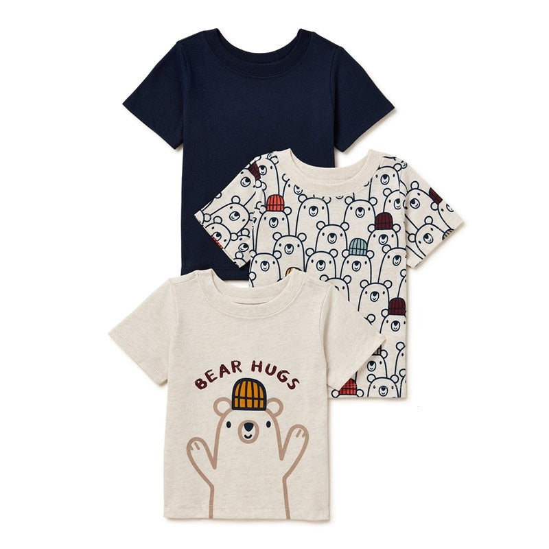 Baby Boys Short Sleeve Tee, 3-Pack